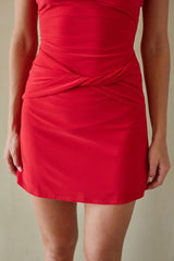 Kiki Twist Front Mini Dress