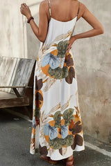 Printed Spaghetti Strap Maxi Dress