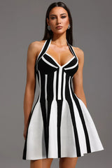 Vlora Halter Sleeveless Bandage Mini Dress