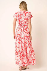 Mittoshop Tropical Print Top and Skirt Set