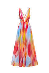 Elerna Strapless Slit Maxi Dress