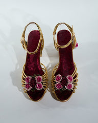 Ea Rose Cage Heels