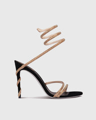 Elisa Rhinestone Embellished Snake Sandals