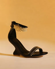 Leonora Watch Strap Wedge Sandals