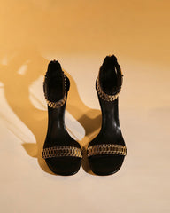 Leonora Watch Strap Wedge Sandals