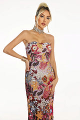 CHIC ELEGANT BACKLESS MAXI DRESS