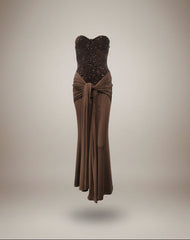 Lorena Sequin Tube Top Elegant Party Dress