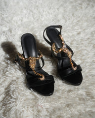 Pia Rhinestone Scorpion Strap Sandals