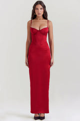 Fella Satin Maxi Dress