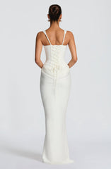 Elerna Maxi dress-White