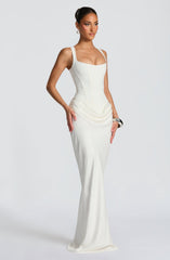 Elerna Maxi dress-White