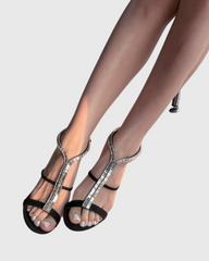 Iolanda Rhinestone Y Strap Sandals